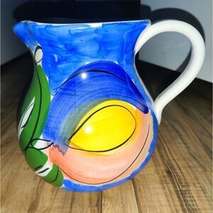 Vintage Antica Fornace Italian Pottery Pitcher Jug
